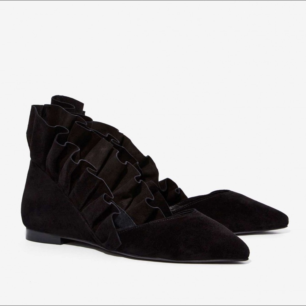 Jeffrey Campbell Coronado Black Suede Shoes (8.5)